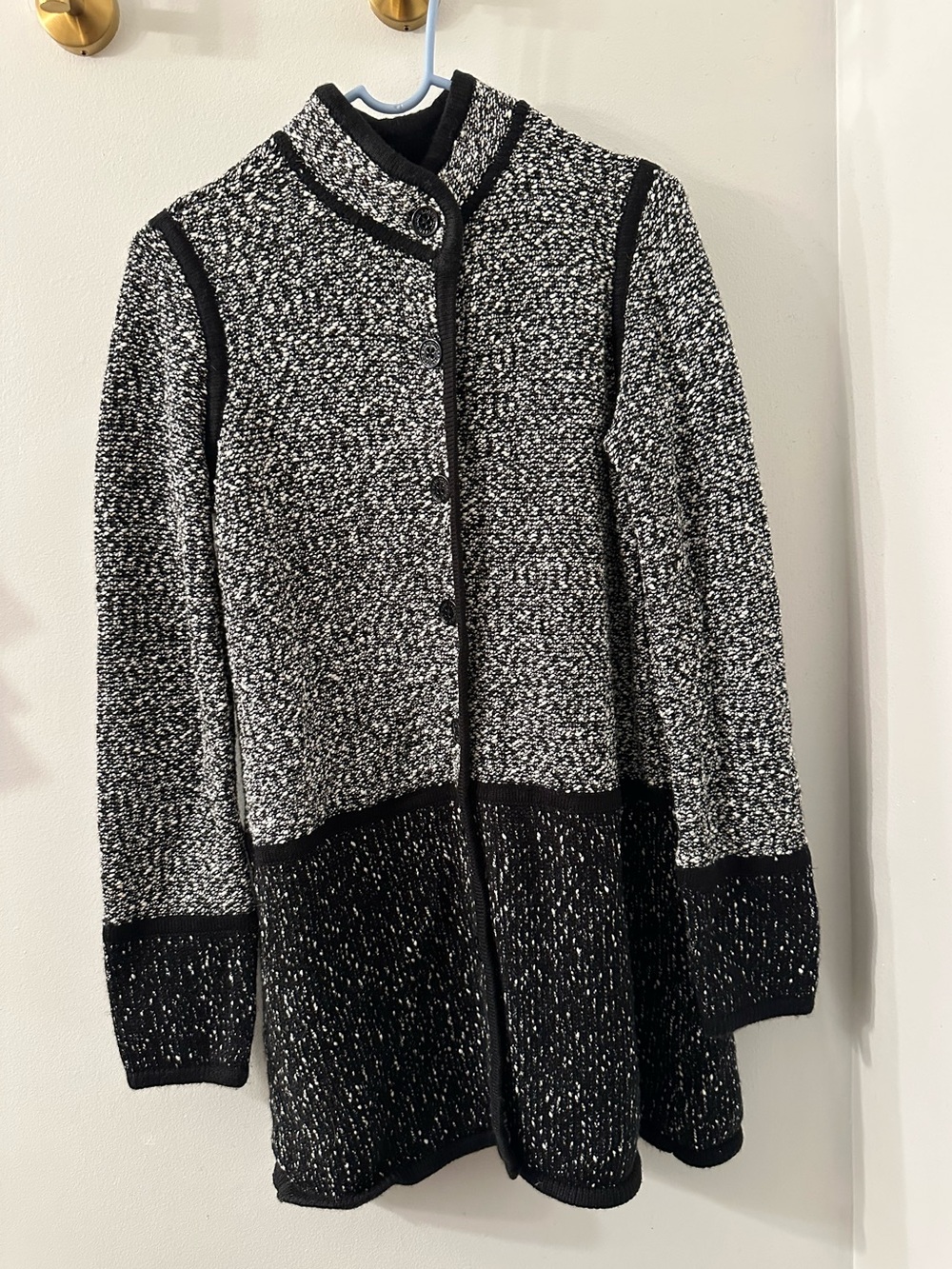 Karl Lagerfeld colorblock knit cardigan size x-small